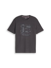 Nicht ausgewählt, T-Shirt mit Waffelstruktur von Tom Tailor, schwarz