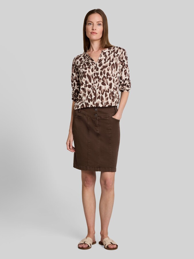 Twill-Rock mit Taschen von Women, java dark brown