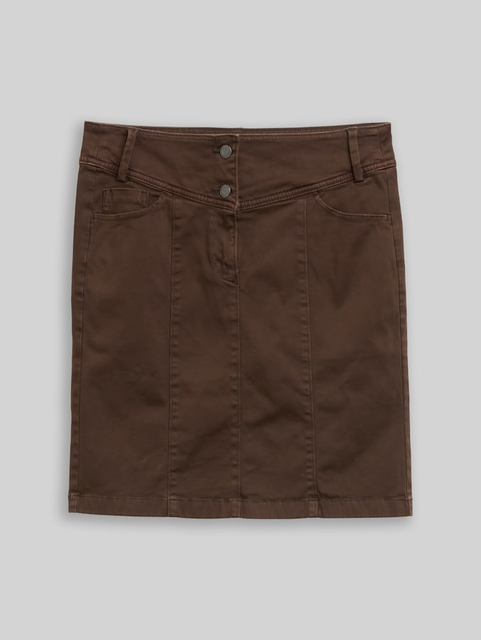 Twill-Rock mit Taschen von Women, java dark brown