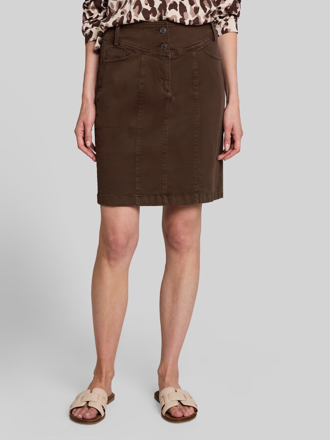 Twill-Rock mit Taschen von Women, java dark brown