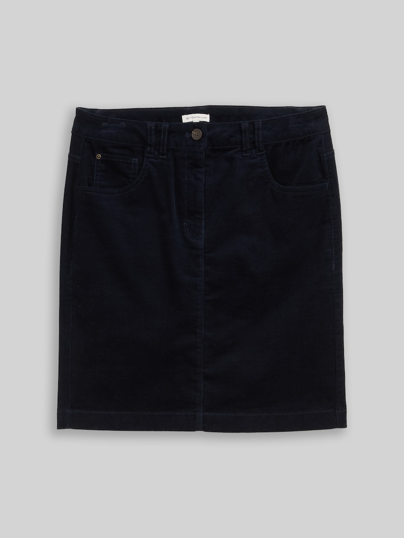 Corduroy skirt with pockets by Women, sky captain blue