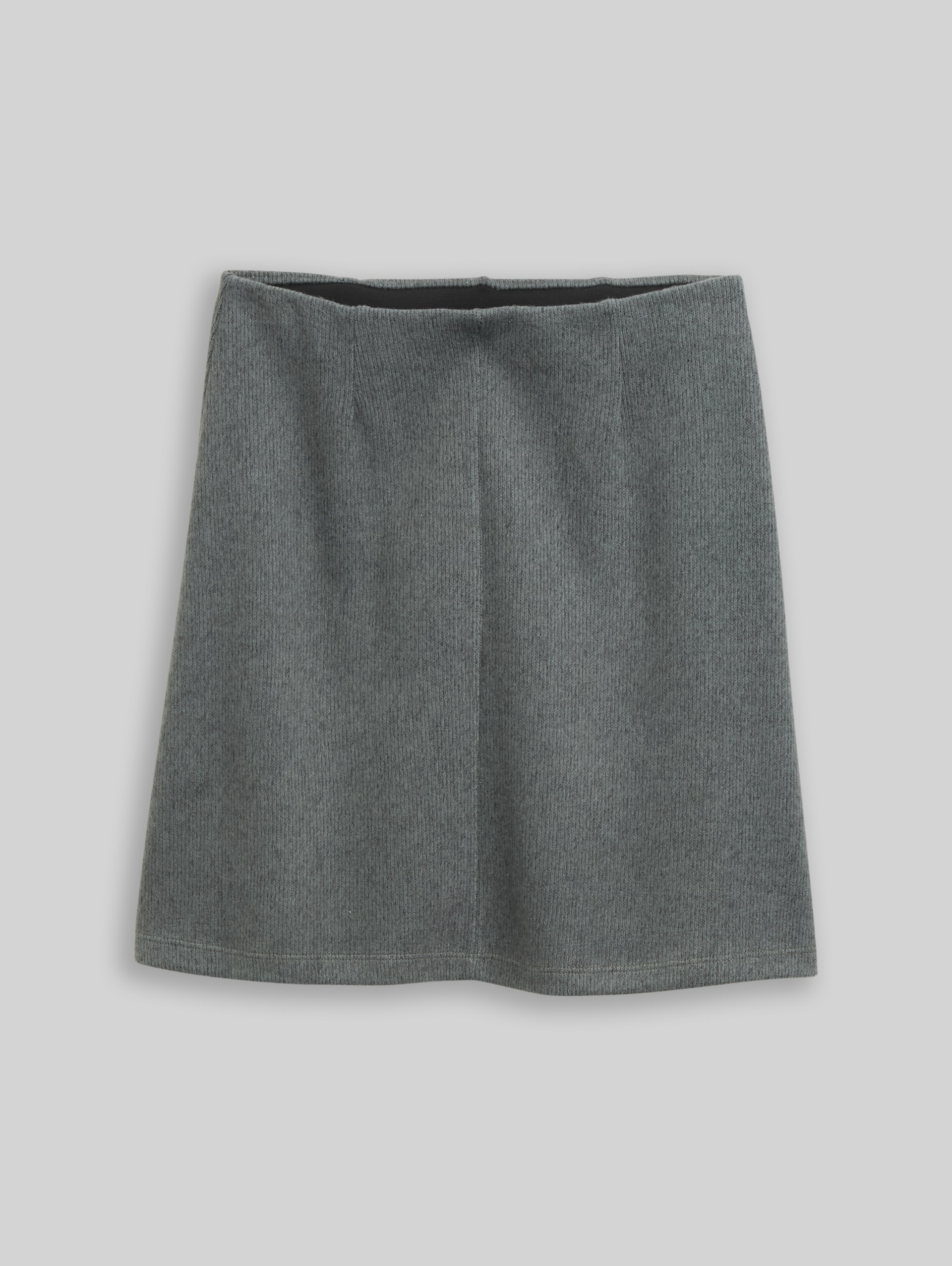 Jupe confortable effet chiné - dark olive melange - Vue de face du produit