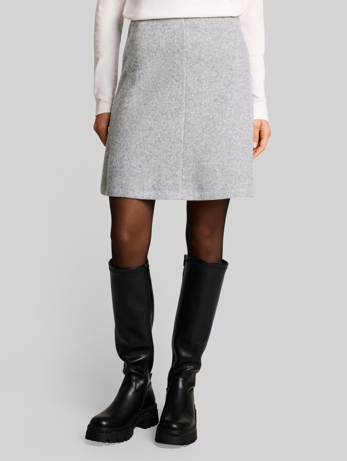 Cosy Rock in Melange-Optik von Women, soft grey melange