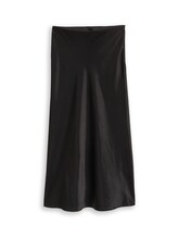 Ausgewählt, Satin Maxi-Rock von Tom Tailor, schwarz