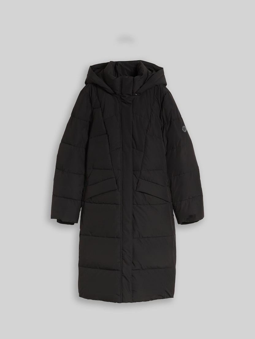 Puffer-Mantel mit Gürtel von Women, deep black