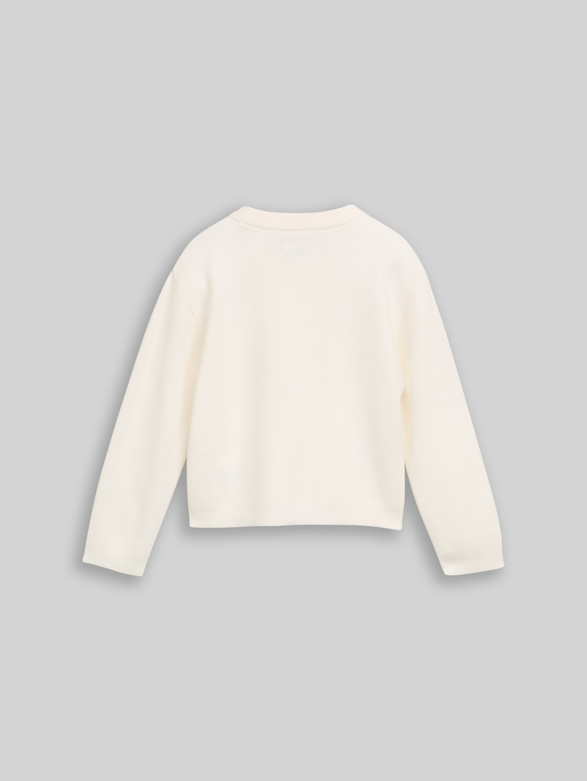 Strickpullover mit Blumen-Stickerei - Gardenia White