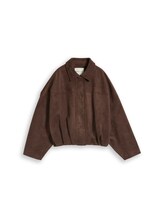 Ausgewählt, Loose Fit Jacke in Wildleder-Optik von Tom Tailor, braun