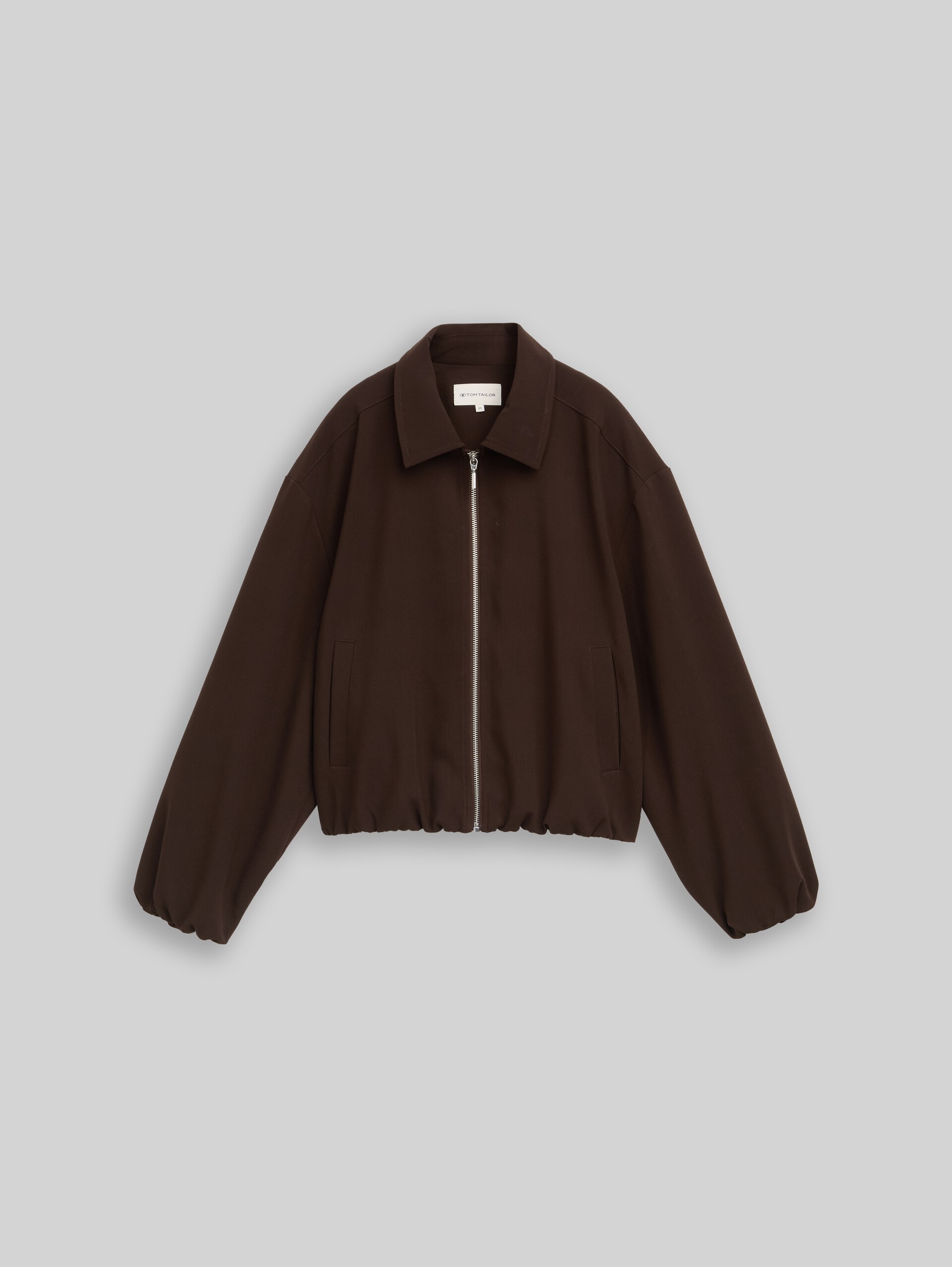 Loose Fit Blouson Jacke - java dark brown