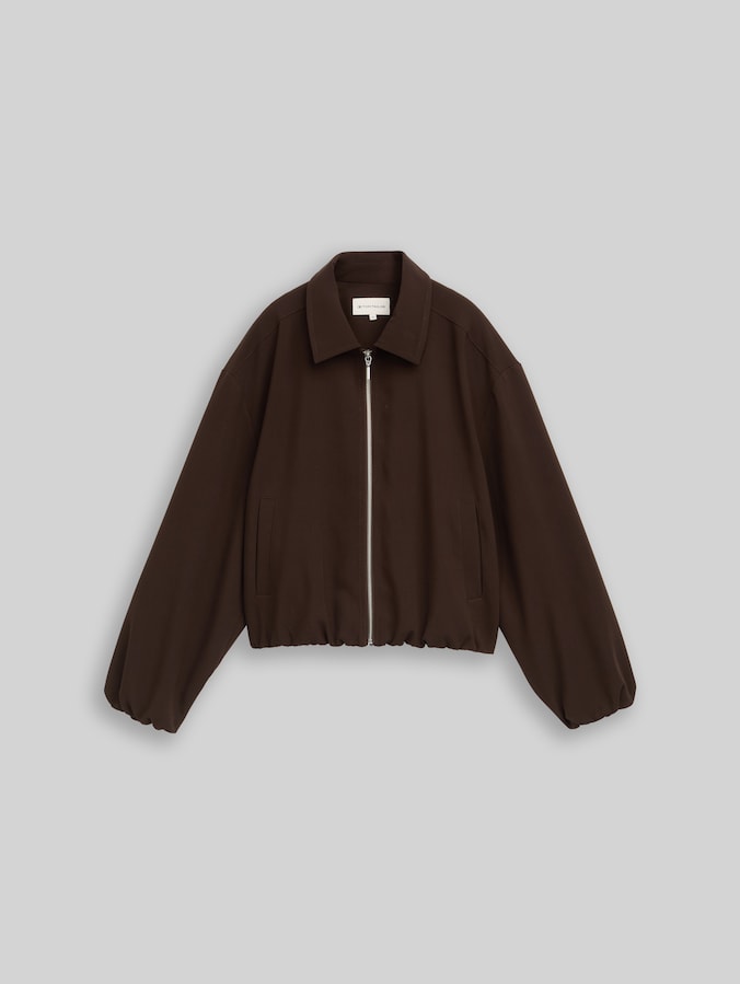 Loose Fit Blouson Jacke von Women, java dark brown