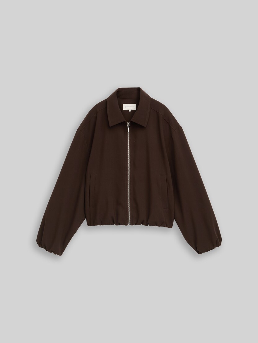 Loose Fit Blouson Jacke von Women, java dark brown