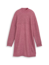Ausgewählt, Mini-Strickkleid in Melange-Optik von Tom Tailor, rosa