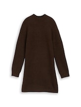 Ausgewählt, Mini-Strickkleid in Melange-Optik von Tom Tailor, braun