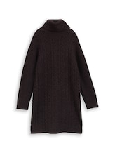 Ausgewählt, Loose Fit Mini-Strickkleid mit Zopfmuster von Tom Tailor, lila