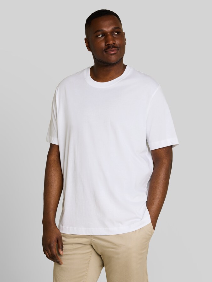 Plus Size - T-Shirts aus Baumwolle im 2er-Pack von Men Plus Size, White