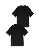 Nicht ausgewählt, Plus Size - T-Shirts aus Baumwolle im 2er-Pack von Tom Tailor, schwarz