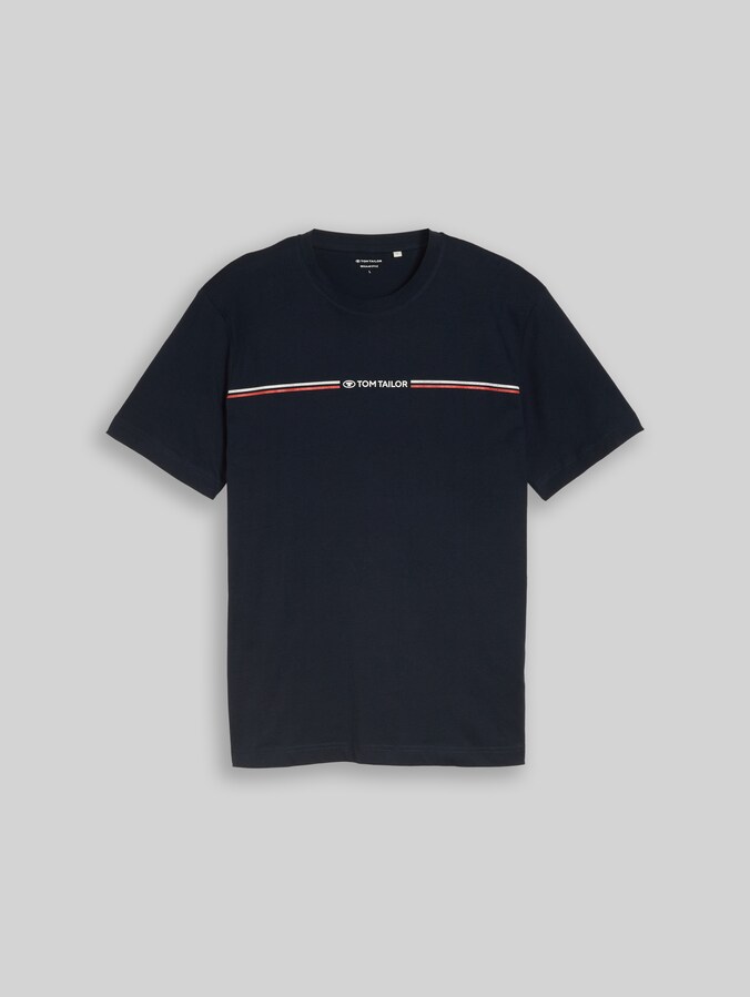 T-Shirt mit Logo-Print von Men, sky captain blue