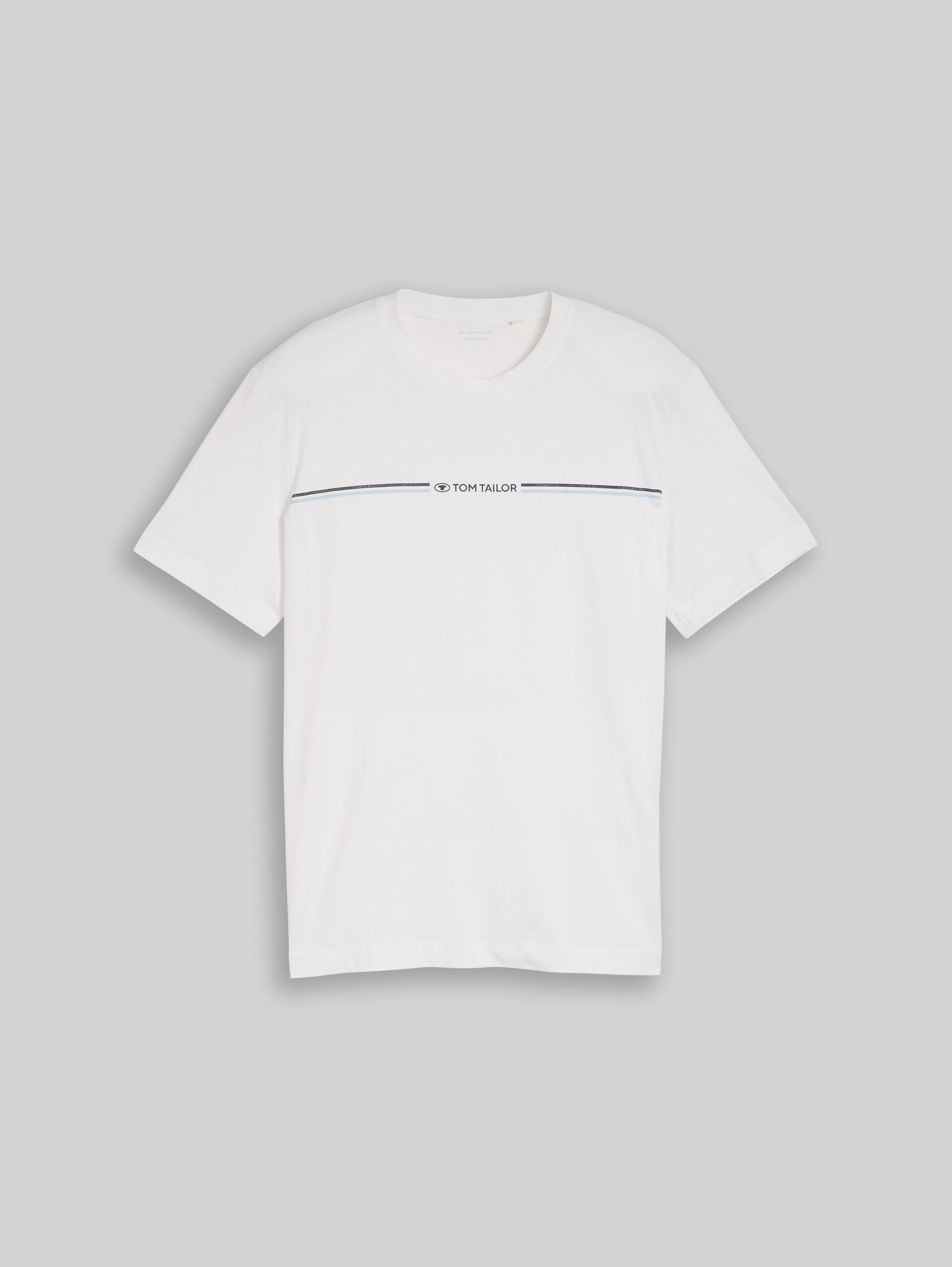 T-Shirt mit Logo-Print - White - Vorder-Produkt-Ansicht