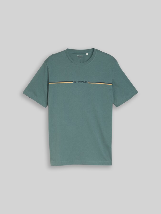 T-Shirt mit Logo-Print von Men, deep bluish green