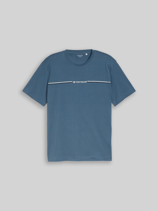 T-Shirt mit Logo-Print von Men, mystical blue