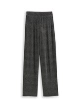 Geselecteerd, Palazzo-broek met glittereffect door Tom Tailor, zwart