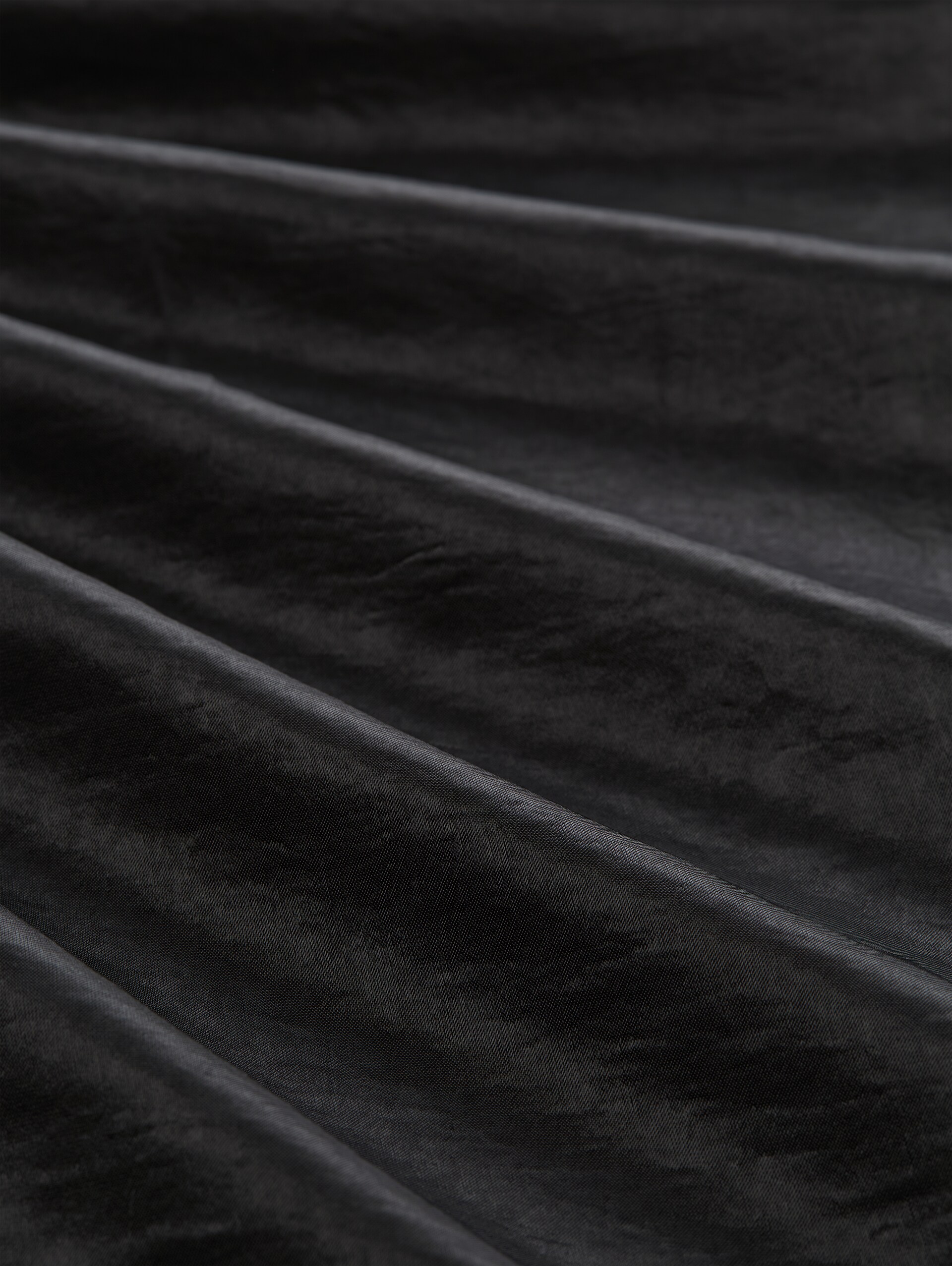 Satijnen broek met wijde pijpen - deep black - Materiaalweergave