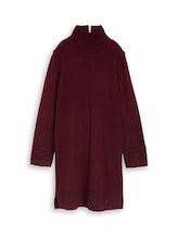 Nicht ausgewählt, Cosy Strickkleid mit Stehkragen von Tom Tailor, rot
