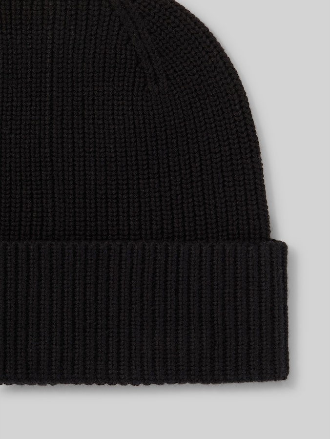 Beanie Mütze von Teen Boys, Black