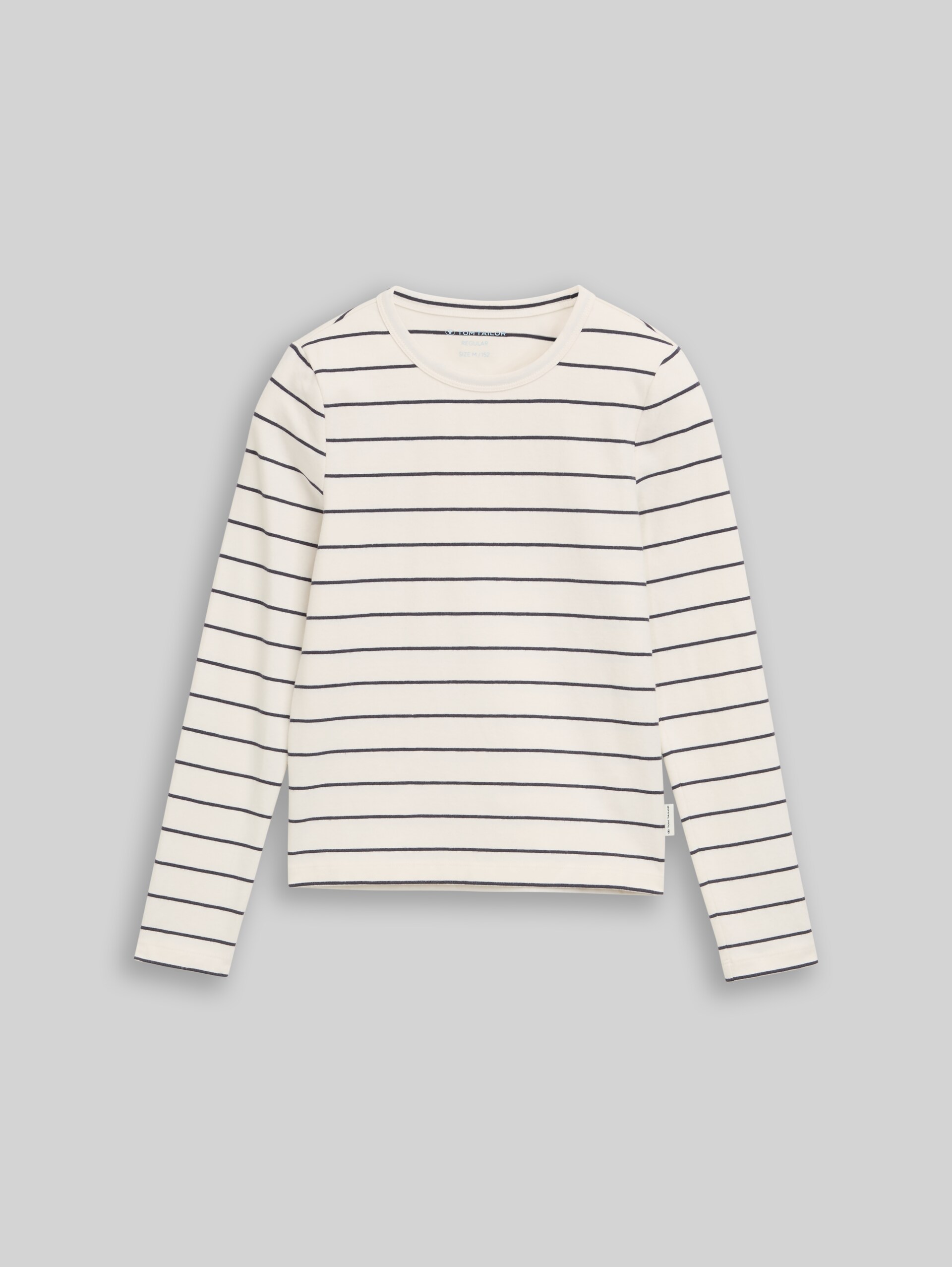 T-shirt à manches longues à rayures - dark blue thin stripe blue - Vue de face du produit