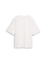 Sélectionné, T-shirt coupe slim à paillettes par Tom Tailor, blanc