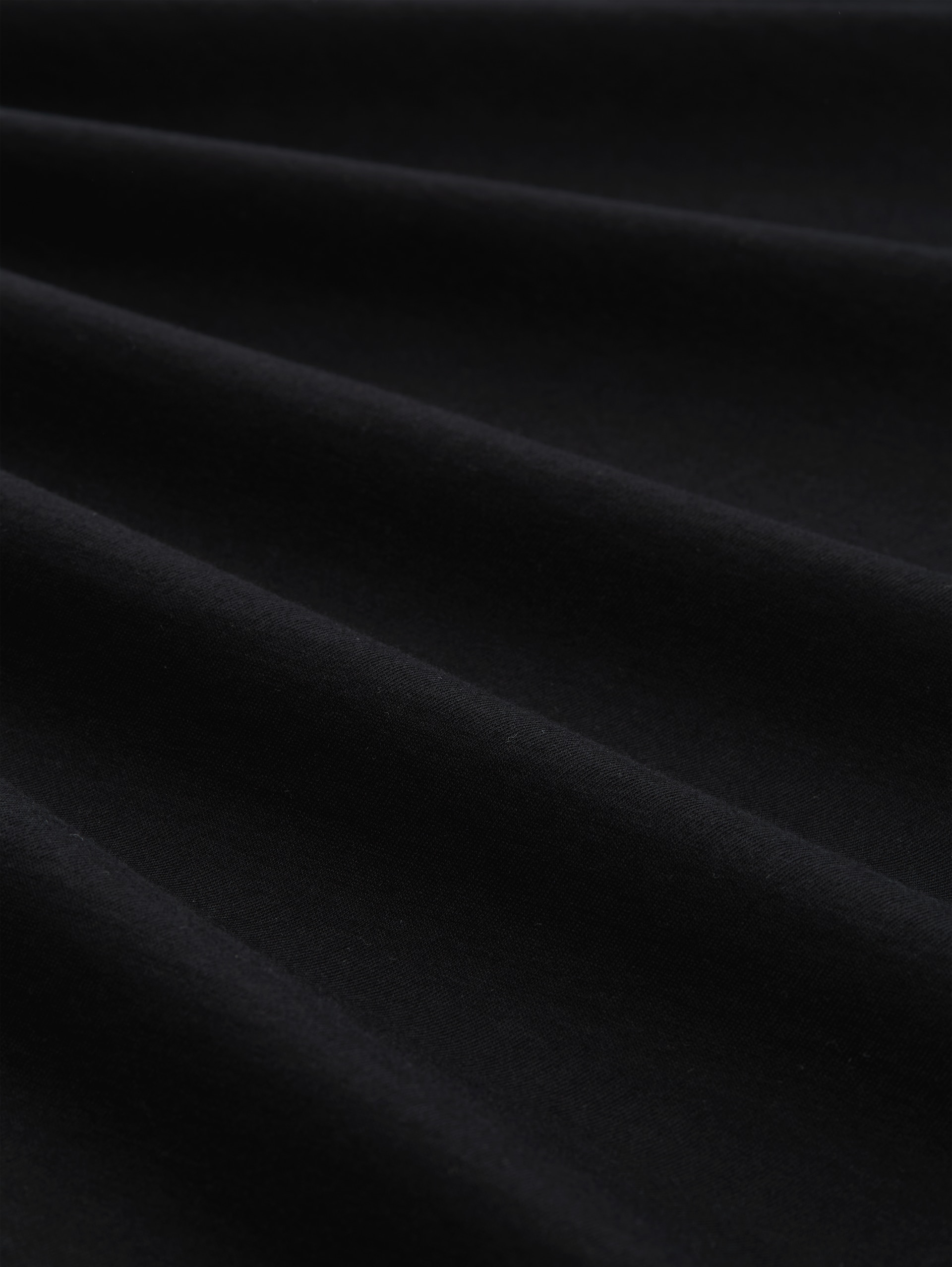 T-shirt coupe slim à paillettes - deep black - Vue de la matière