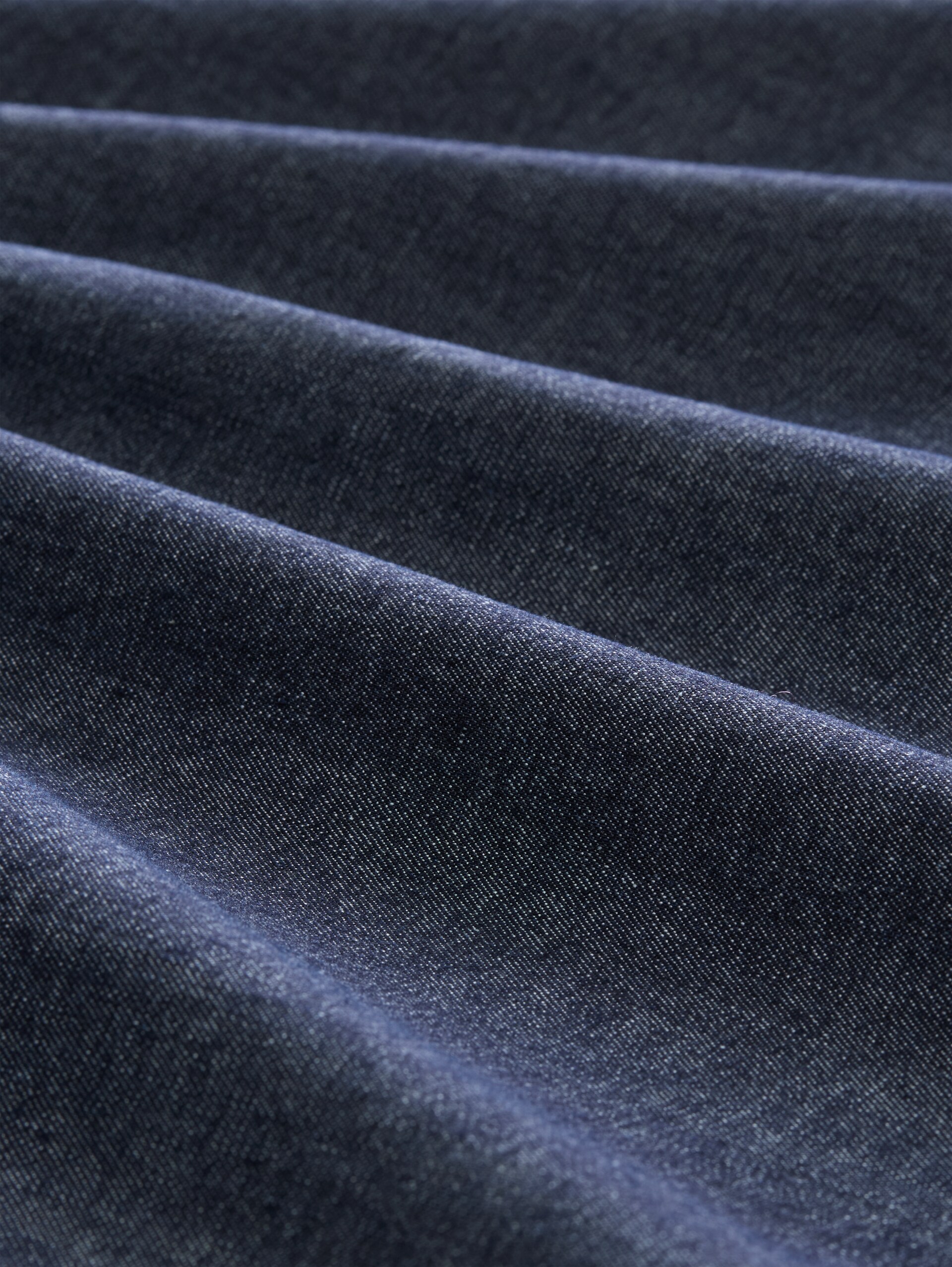 Losvallende spijkerjurk met riem - Blue Rinse Denim - Materiaalweergave