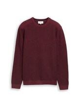 Nicht ausgewählt, Strickpullover aus Baumwolle von Tom Tailor, rot