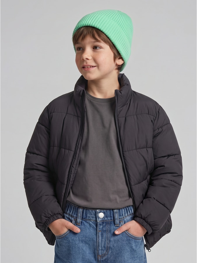 Beanie Mütze von Mini Boys, leafy green
