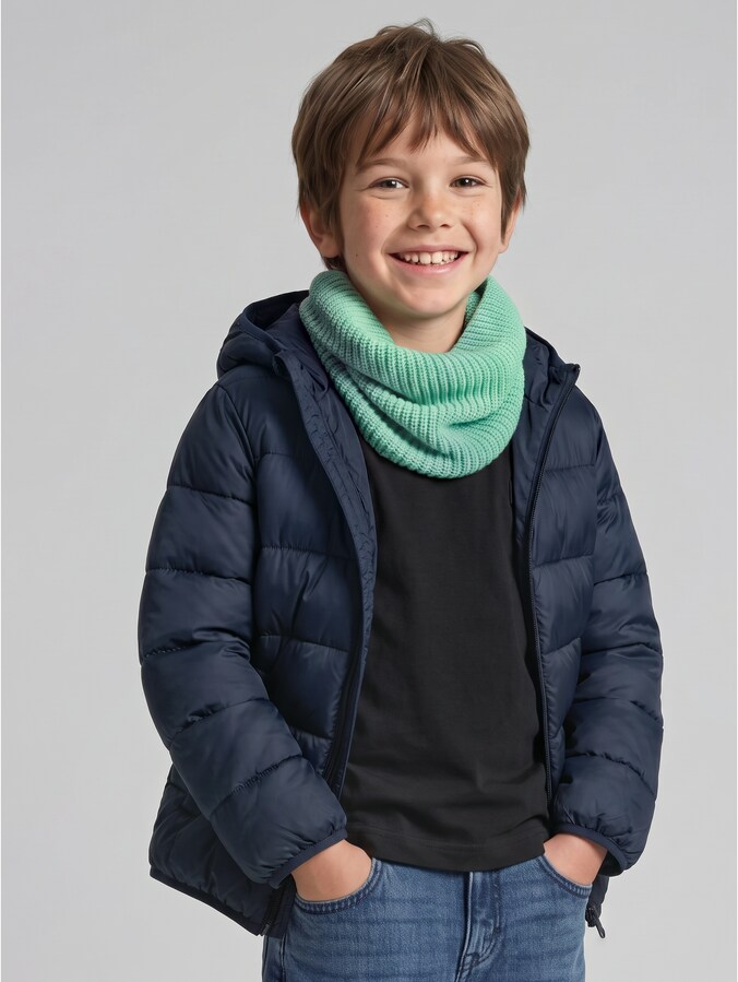 Loop-Schal von Mini Boys, leafy green