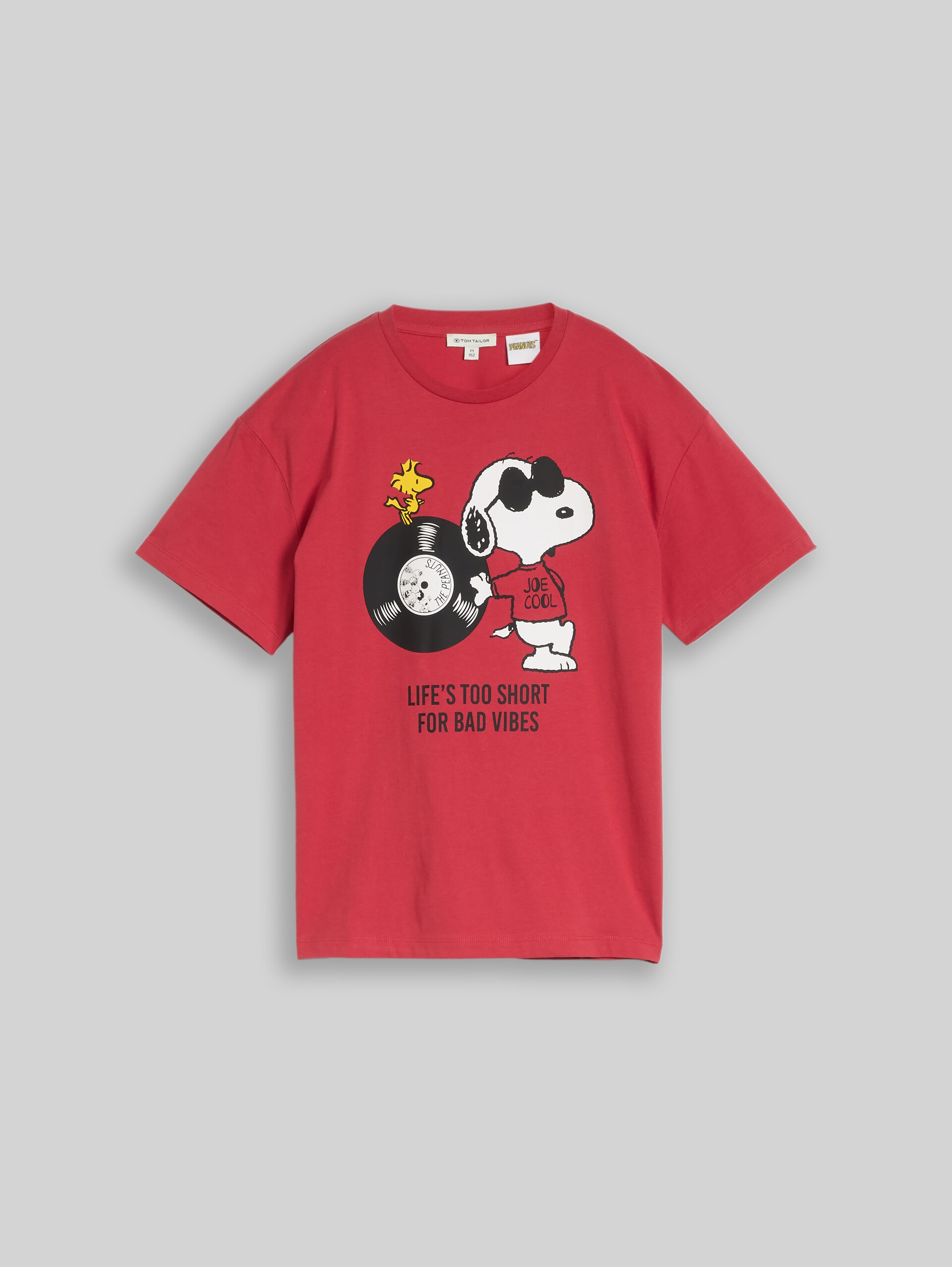 T-shirt met Peanuts-print - fresh cardinal red - Product vooraanzicht