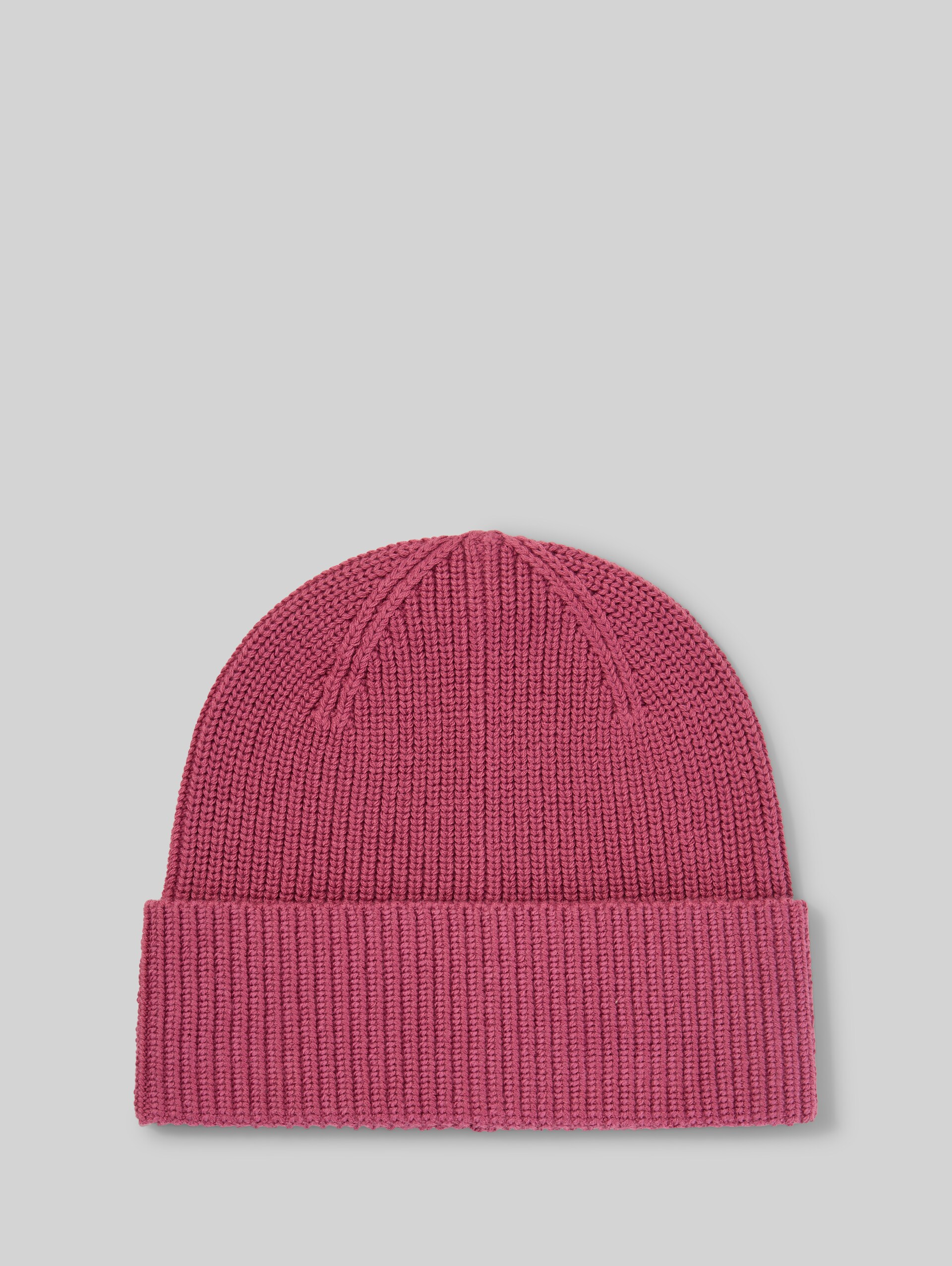 Beanie Mütze - pink velvet - Vorder-Produkt-Ansicht