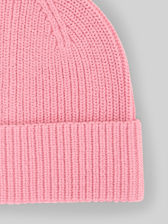 Beanie Mütze von Mini Girls, smooth rose