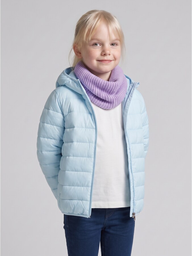 Loop-Schal von Mini Girls, sweet purple
