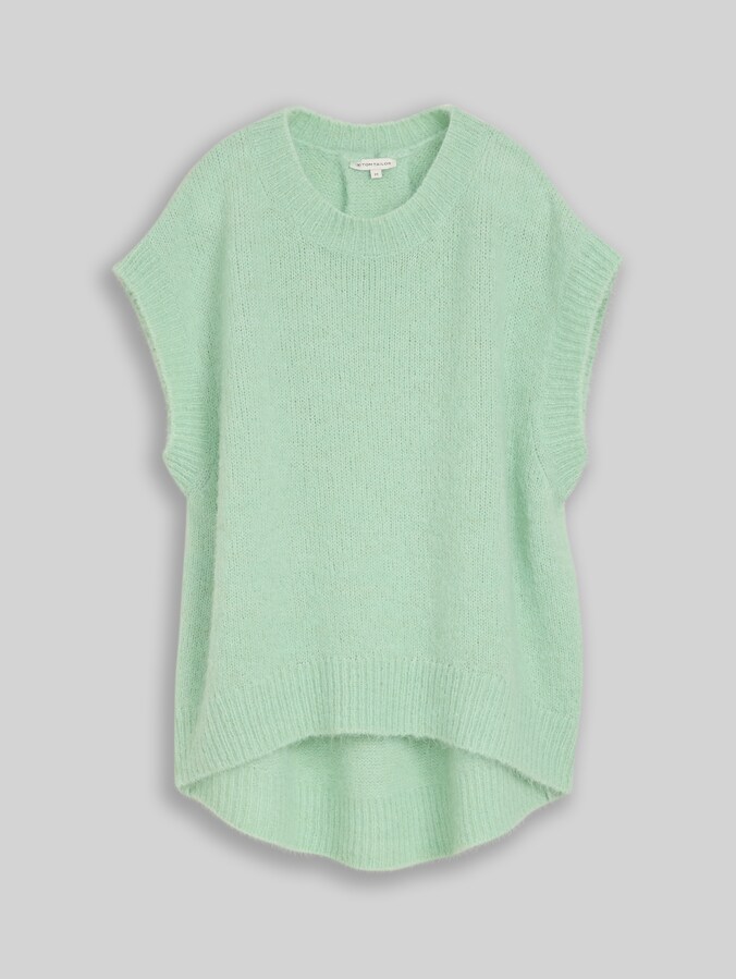 Débardeur oversize avec un mélange de laine par Women, dusty light green melange