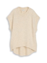 Ausgewählt, Oversize Pullunder mit Wollanteil von Tom Tailor, weiß