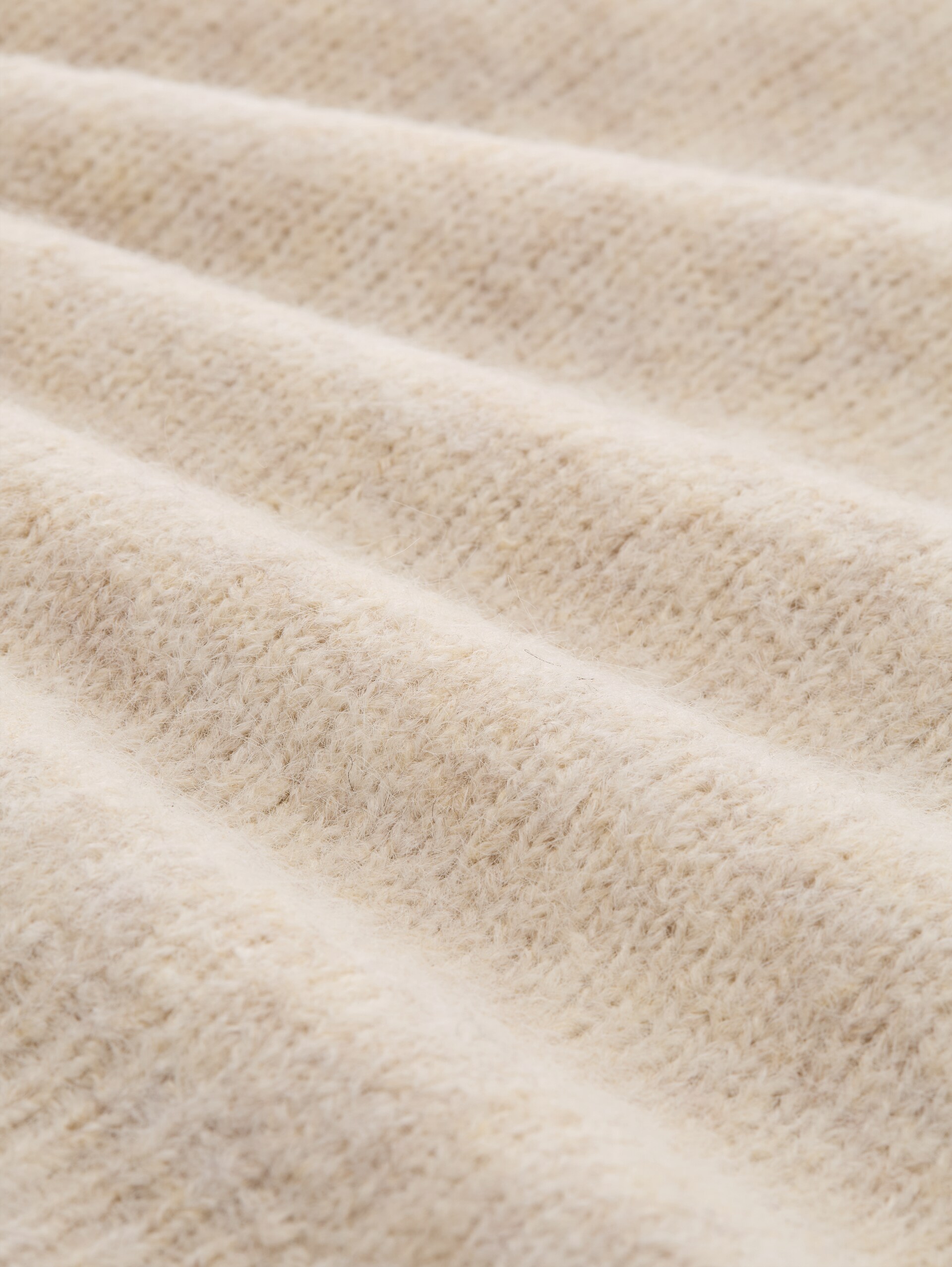 Oversize Pullunder mit Wollanteil - whisper offwhite melange - Material-Ansicht