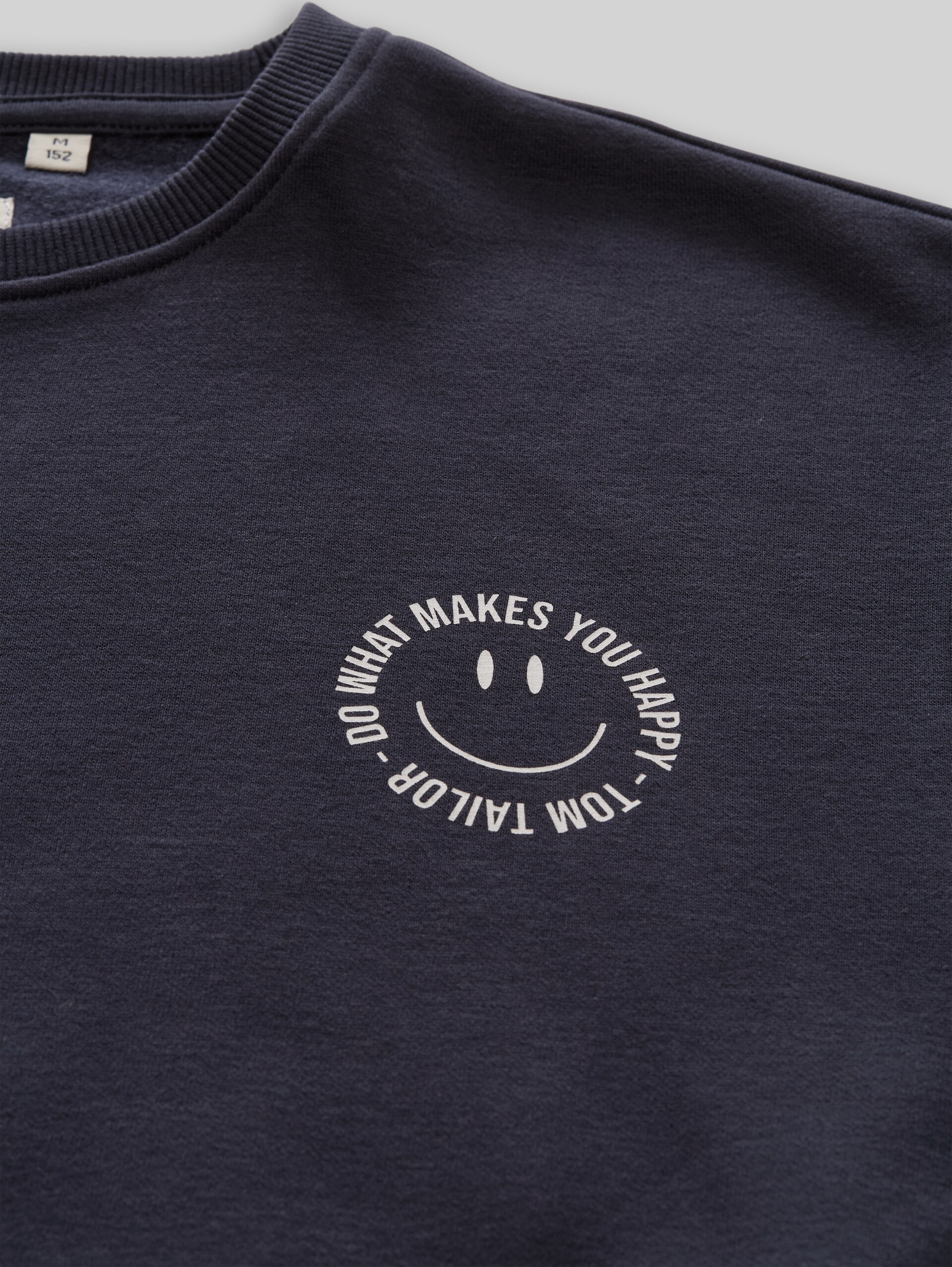 Sweat-shirt croisé avec imprimé - Parisien Night Blue - Vue détaillée du modèle