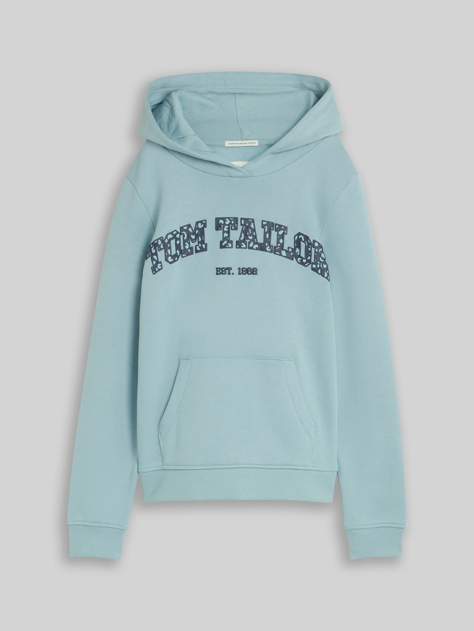 Hoodie Sweatshirt mit Logo-Print - tourmaline - Vorder-Produkt-Ansicht