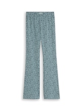 Ausgewählt, Flared Leggings mit Leomuster von Tom Tailor, grün