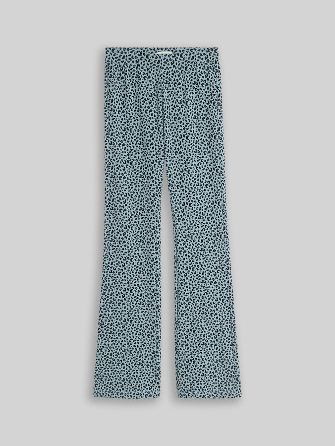 Flared Leggings mit Leomuster von Teen Girls, green small leo design