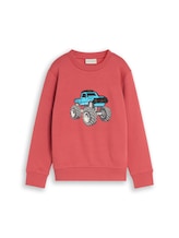 Selected, Sweatshirt with reversible sequins by Tom Tailor, red