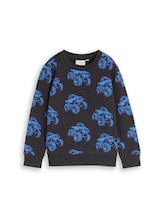Geselecteerd, Sweatshirt met all-over print door Tom Tailor, grauw