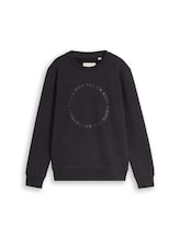 Geselecteerd, Basic sweatshirt met print door Tom Tailor, grauw