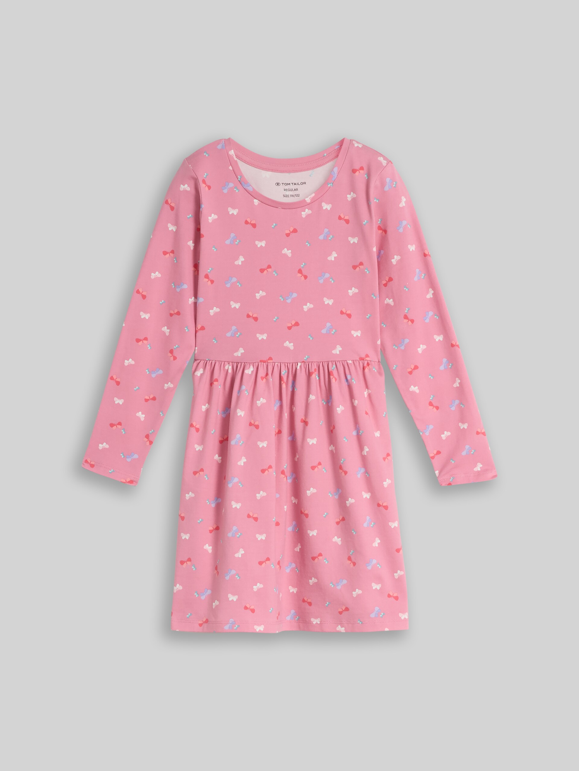 Mini-Kleid mit Muster - pink mini butterfly design - Vorder-Produkt-Ansicht