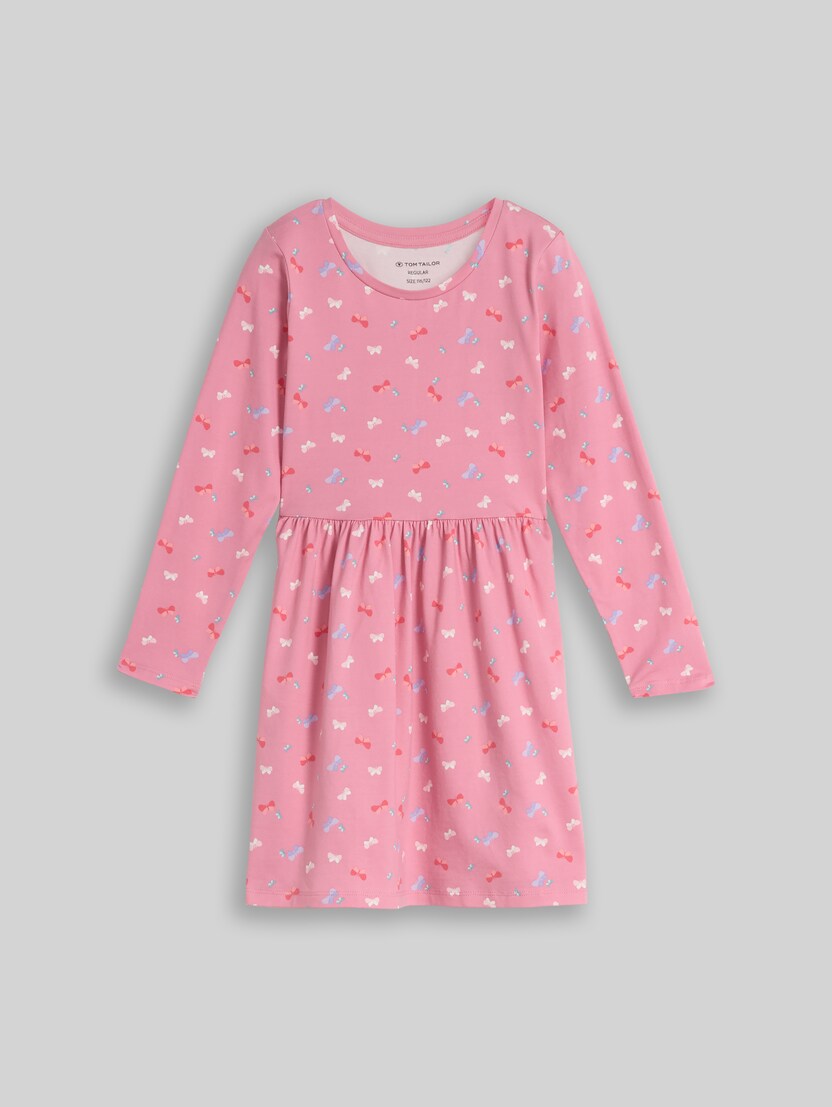 Mini-Kleid mit Muster von Mini Girls, pink mini butterfly design